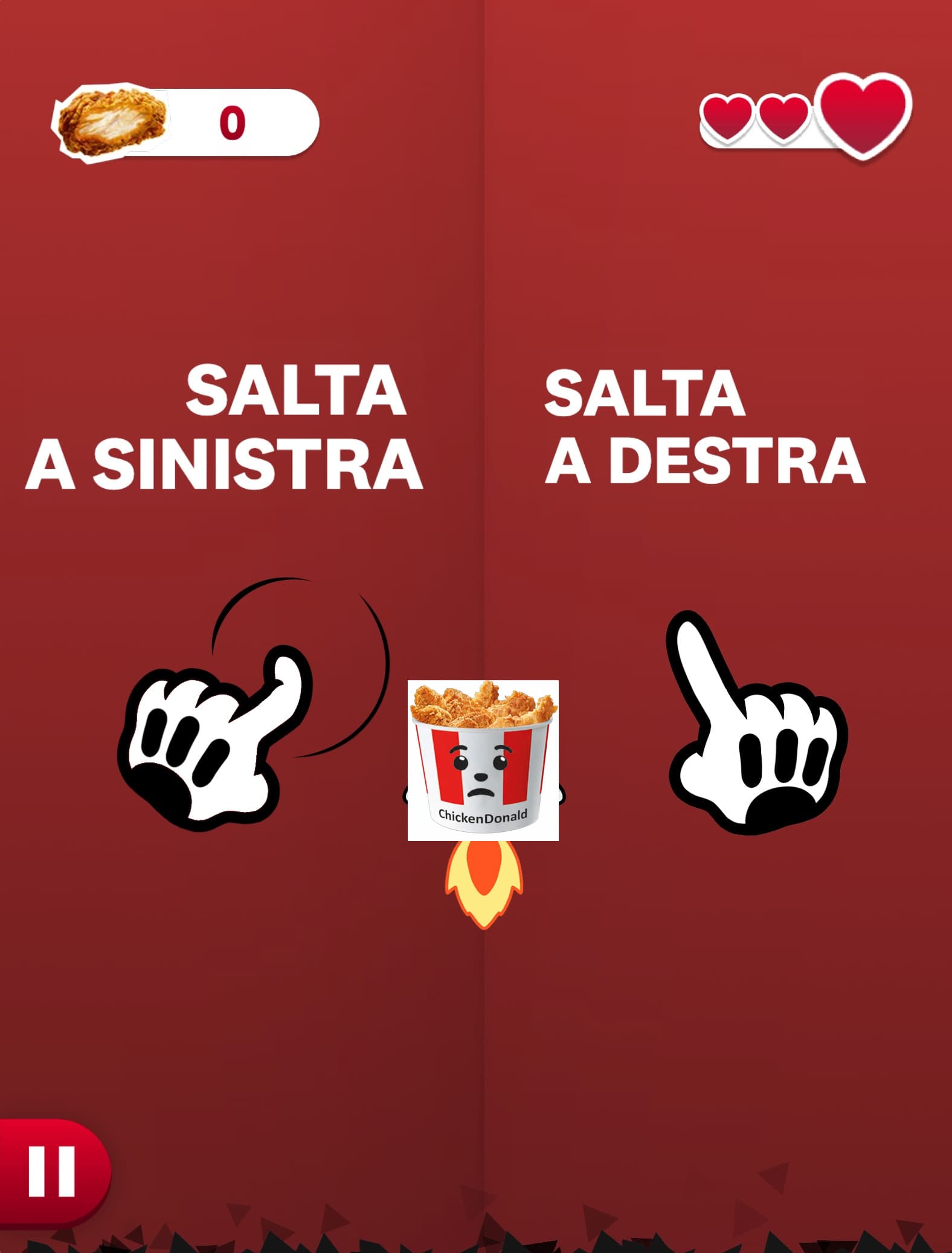 The ChickenDonald minigame